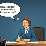 **

A dynamic and engaging scene depicting a lawyer confidently using the STAR method during a job interview. The setting is a modern law firm office. The lawyer is articulate and composed, using hand gestures to emphasize key points.  A thought bubble above their head shows the acronym STAR, with brief keywords associated with each letter (Situation, Task, Action, Result). The interviewer is attentive and impressed. The color palette should be professional but inviting, using blues, grays, and hints of gold.

**