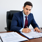 법률 자문가의 직무 분석 자료 - Regulatory Compliance**

"A professional legal consultant, fully clothed in a modest business suit, ...