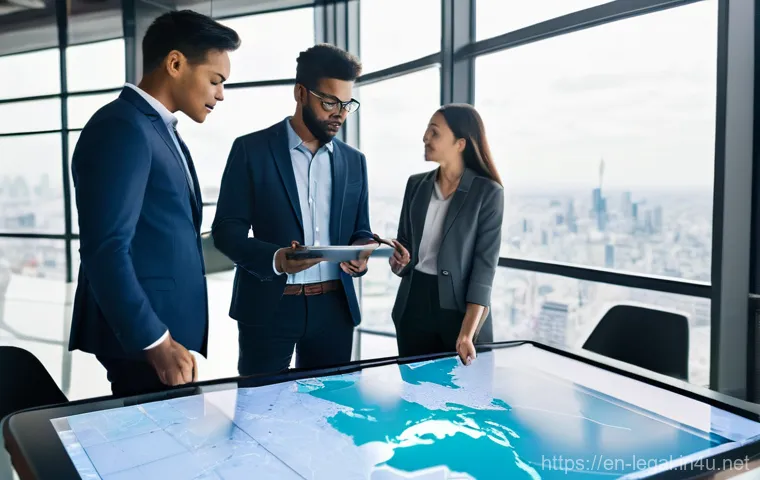 법률 이직 준비 - **"Mapping Your Next Legal Adventure"**
    A diverse group of legal professionals, men and women of...