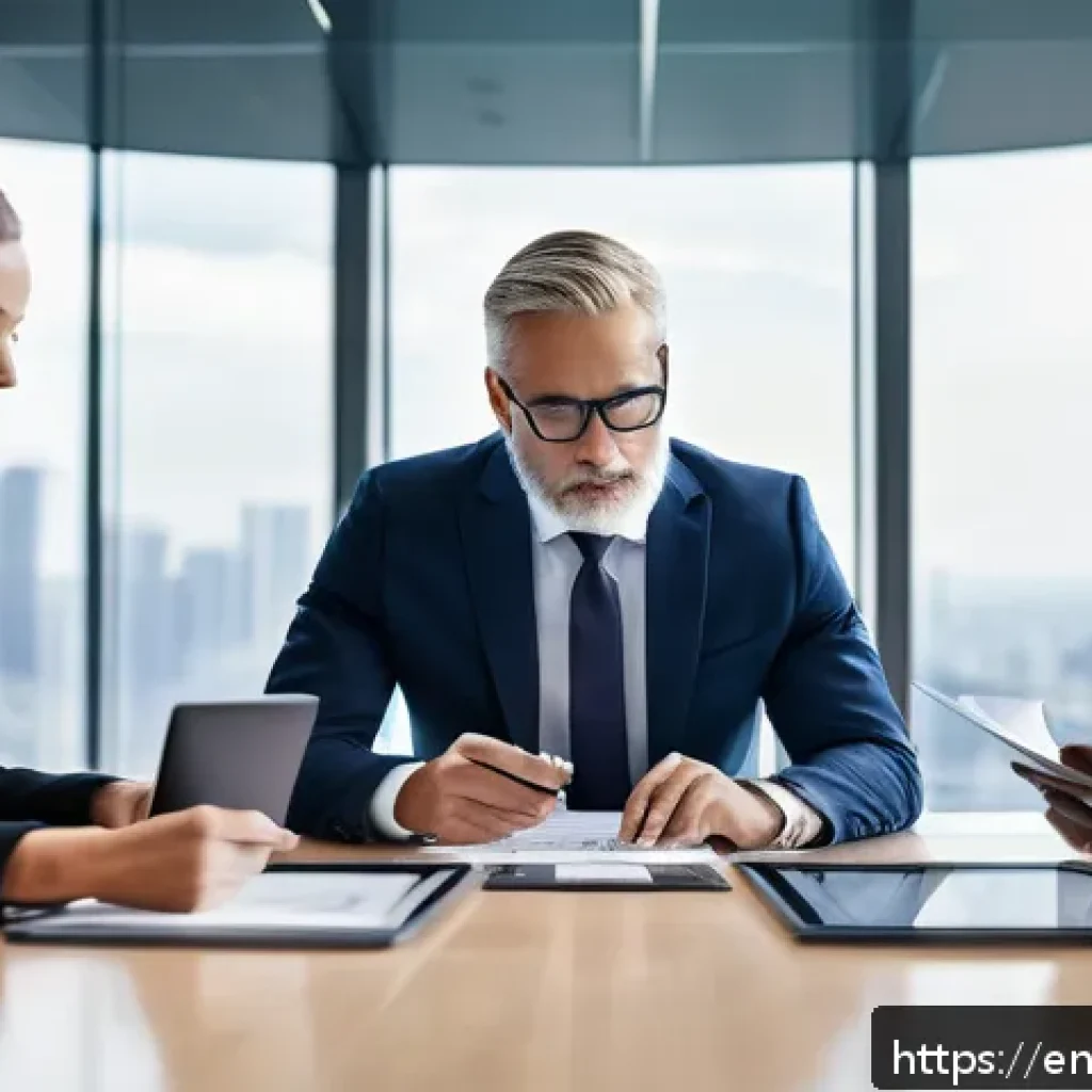 법률 자문가 직무 설명 - A modern corporate office scene showing a diverse group of professional legal advisors and business ...