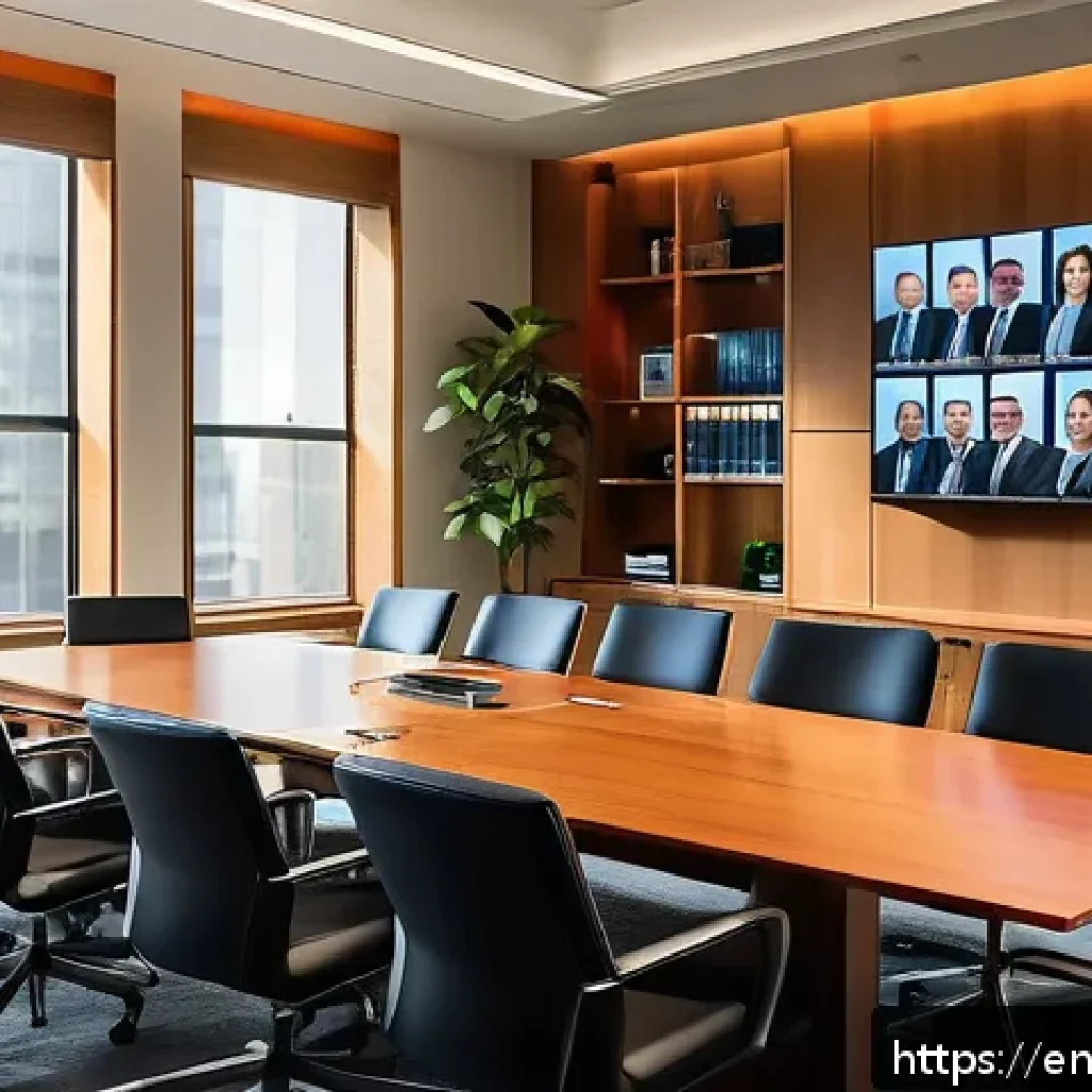 법률 자문가의 사례 분석법 - A modern law office conference room scene with a diverse group of professional attorneys engaged in ...